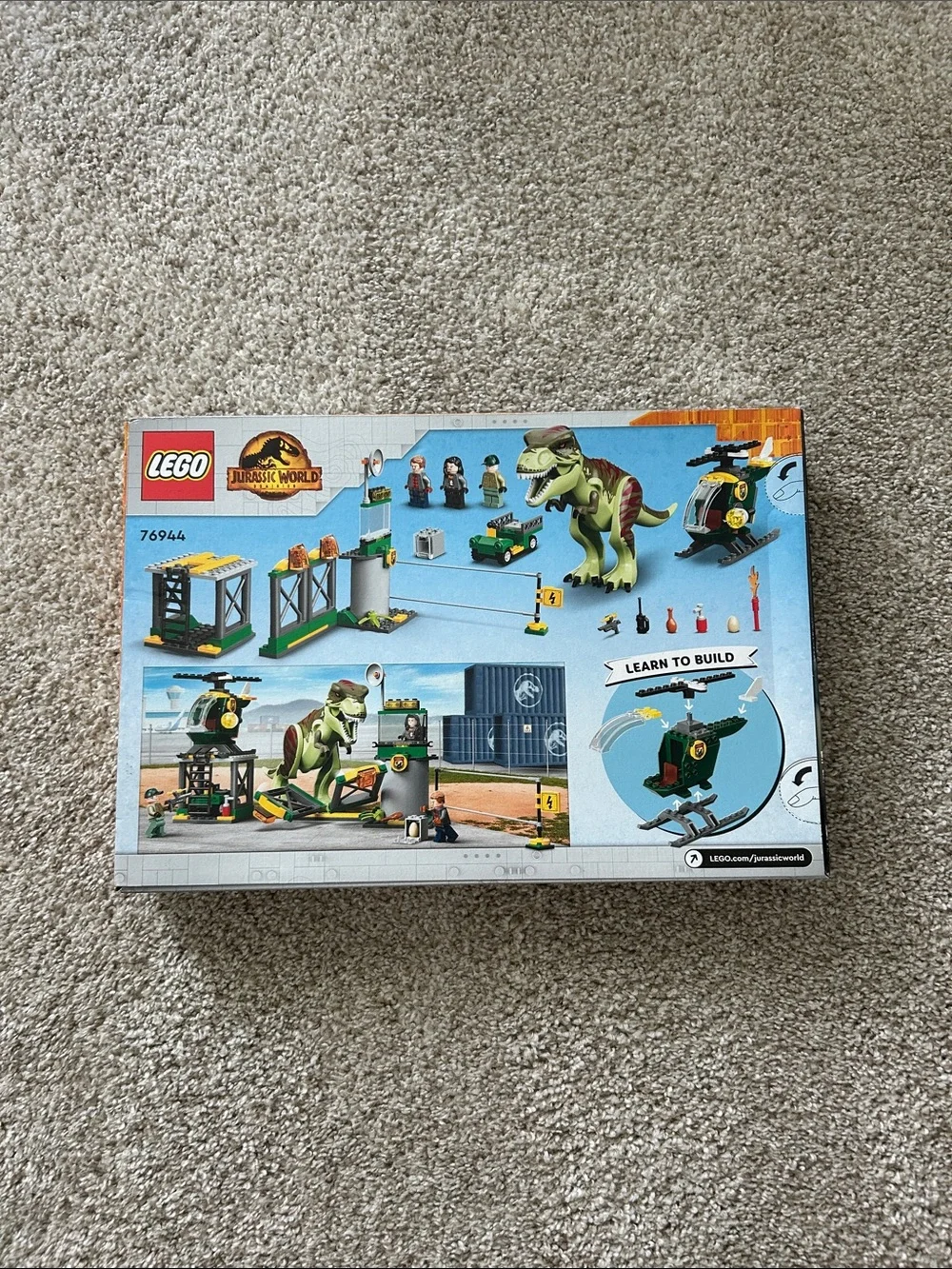 LEGO Jurassic World Green and Tan T. Rex Chase Set